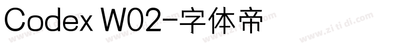 Codex W02字体转换